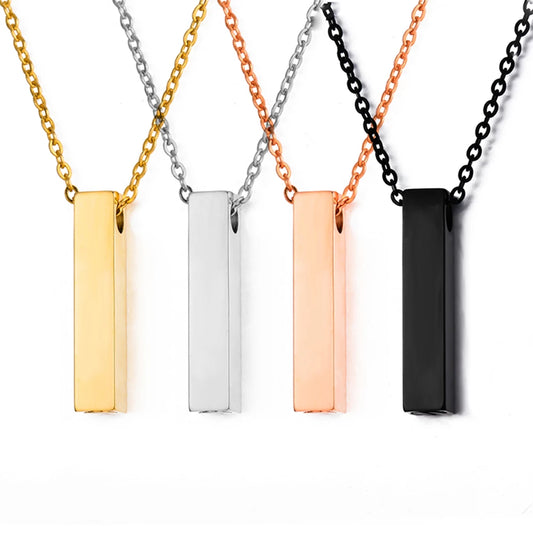 Rectangle pendant necklace