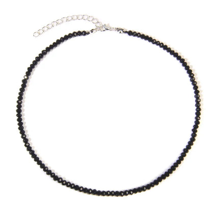 Black spinel necklace