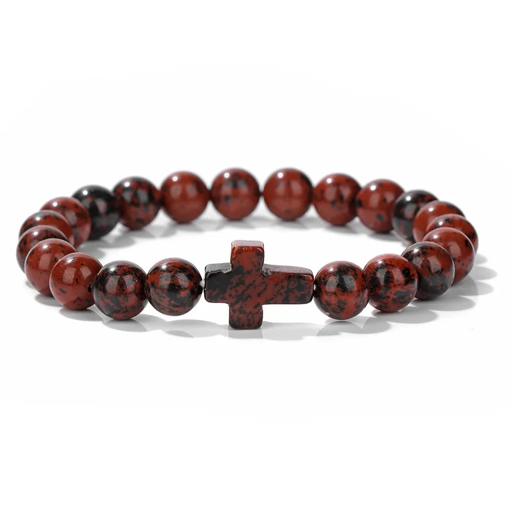 Cross charm bracelet