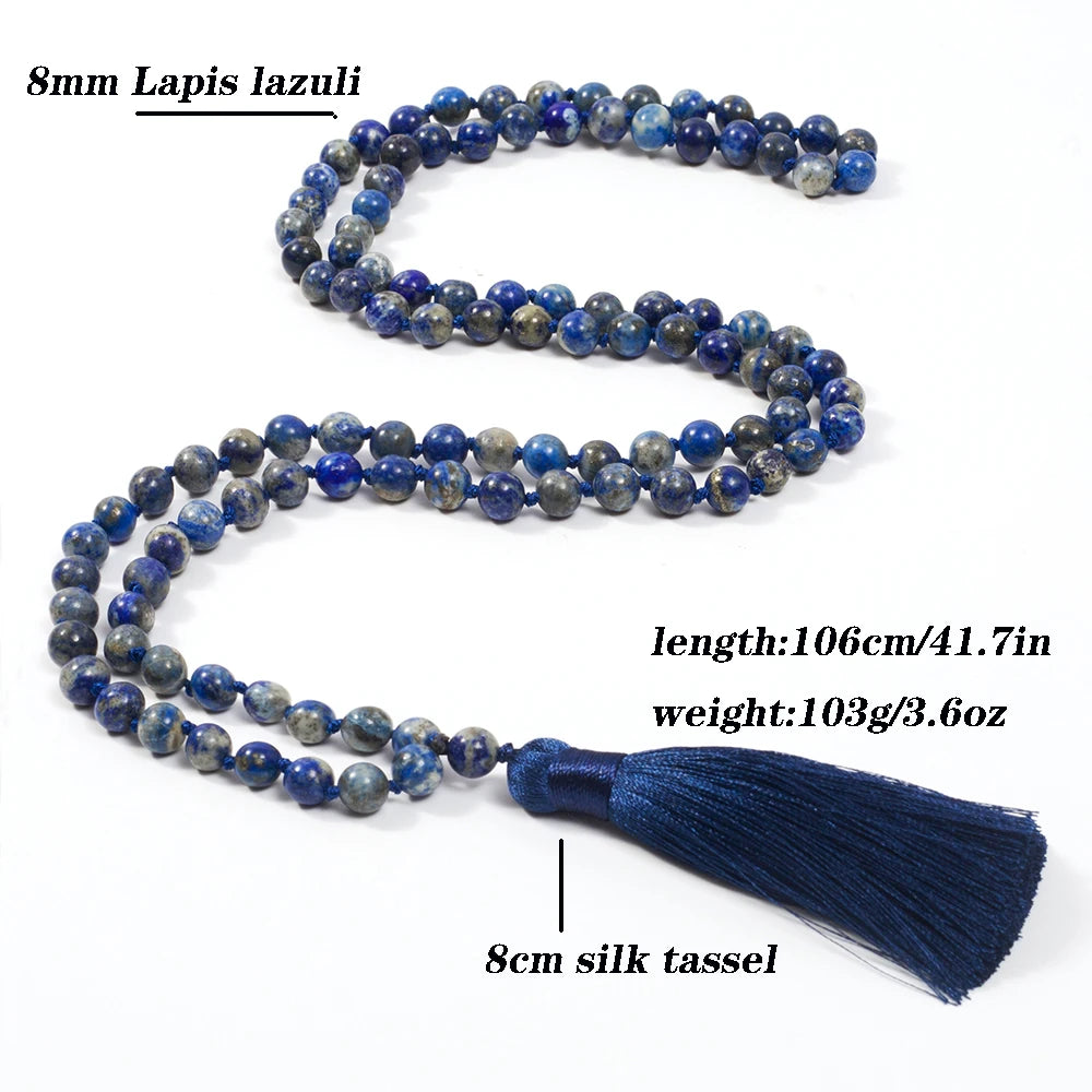 Lapis lazuli bead necklace