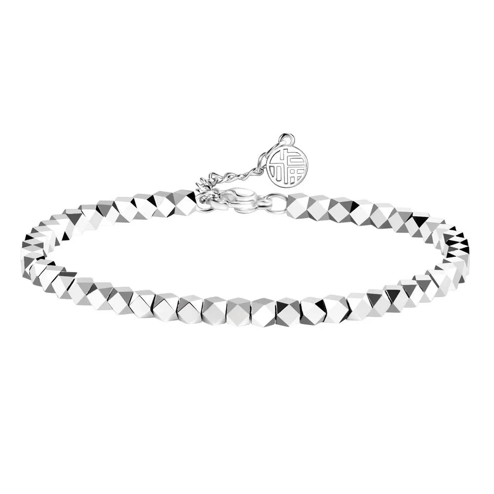 Silver ball bracelet