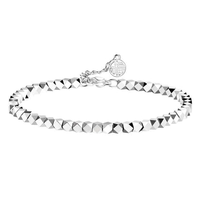 Silver ball bracelet