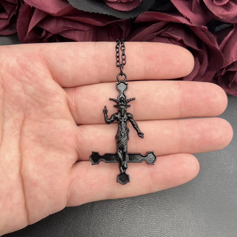 Inverted cross pendant