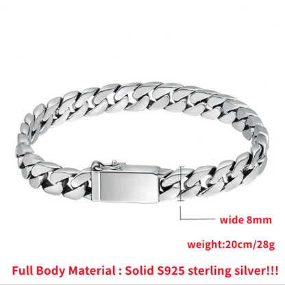 Silver men bracelet