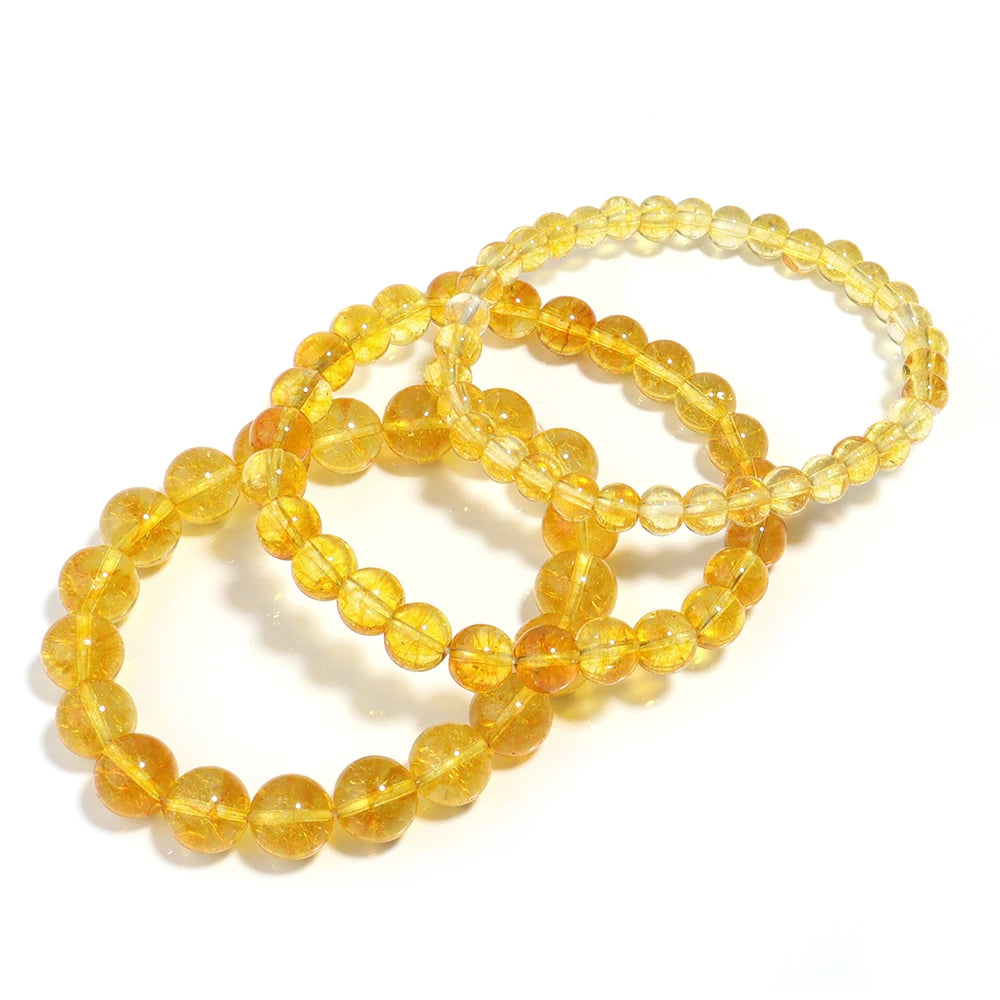 Citrine crystal bracelet