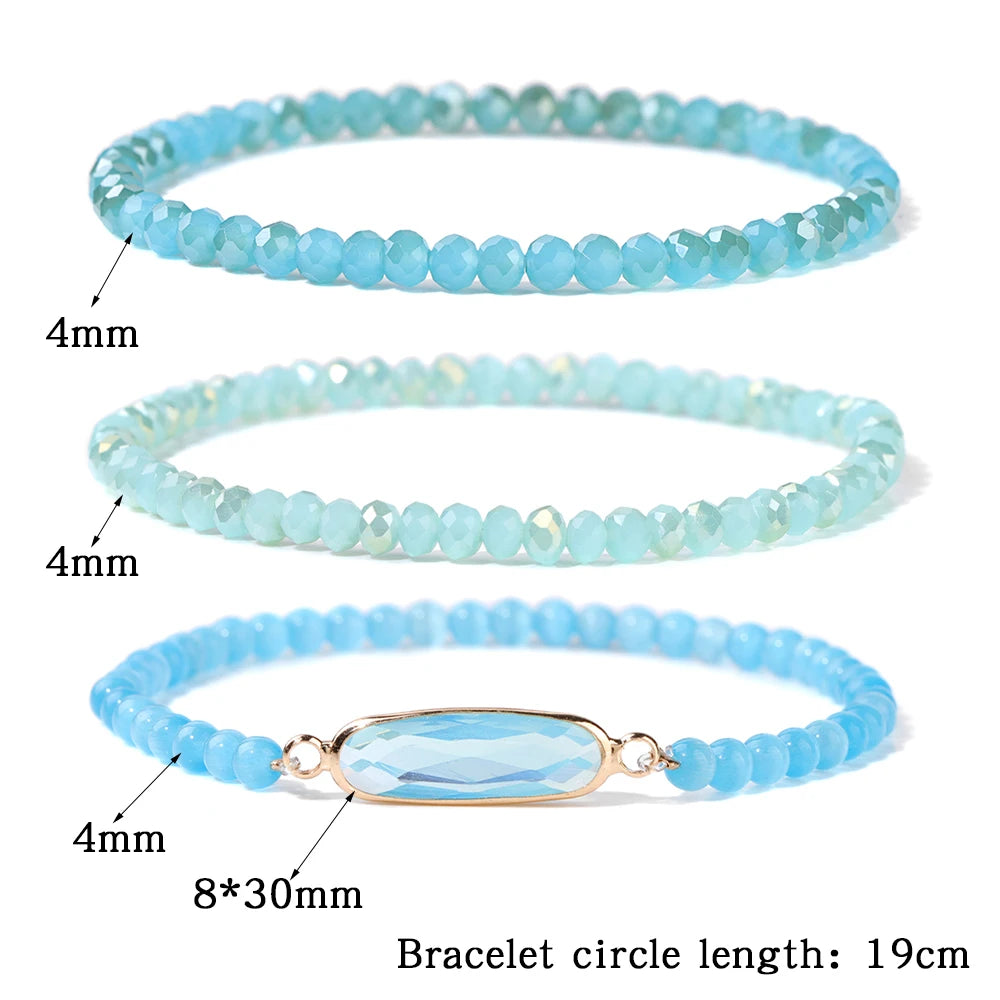 Crystal bead bracelet