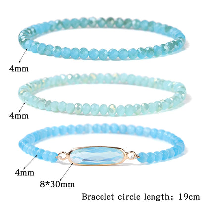 Crystal bead bracelet