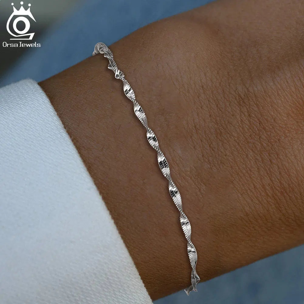 Dainty bracelets silver