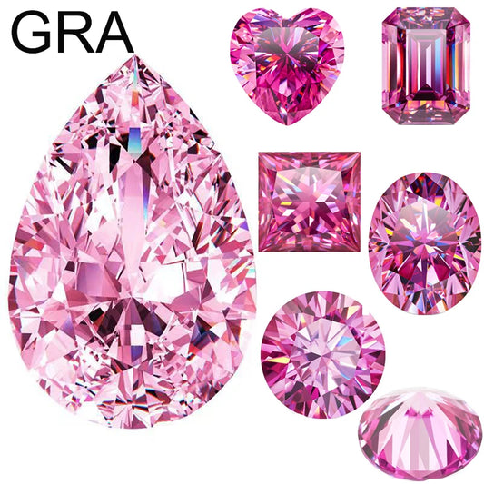 Pink moissanite