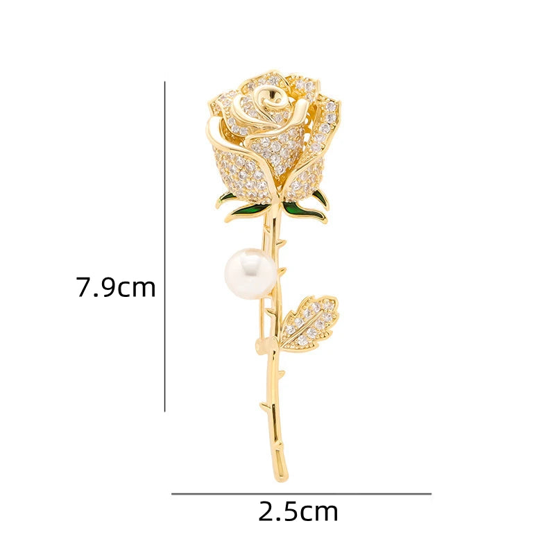 Brooch rose