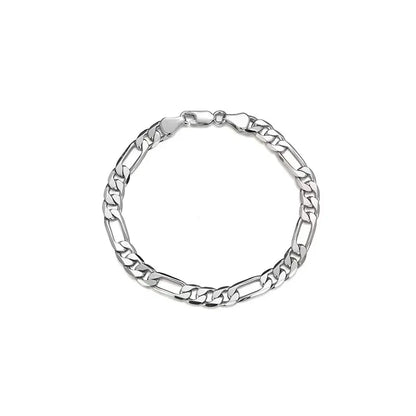 Silver male bracelet