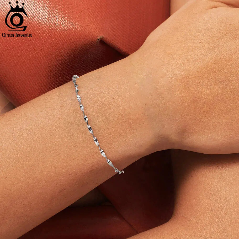 Dainty bracelets silver