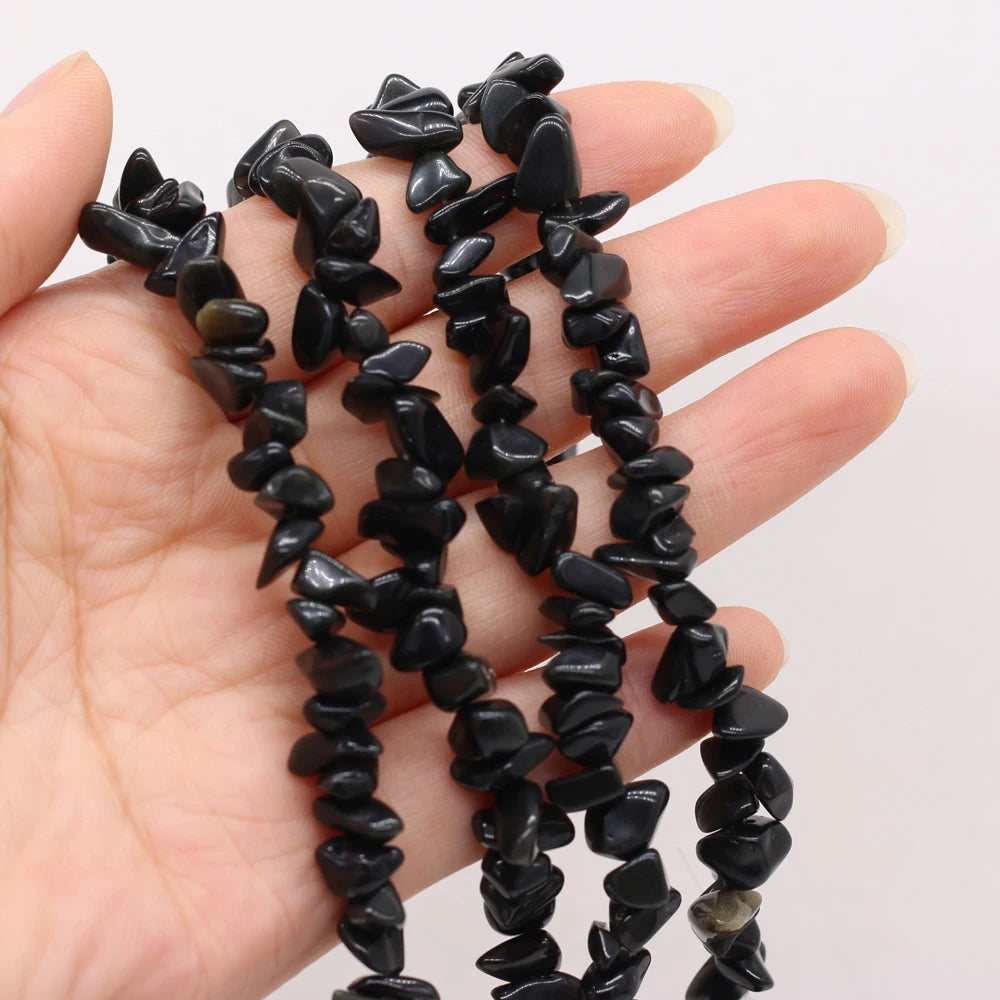 Black tourmaline beads