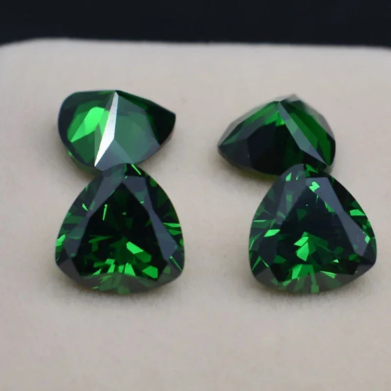 Green stones for jewelry