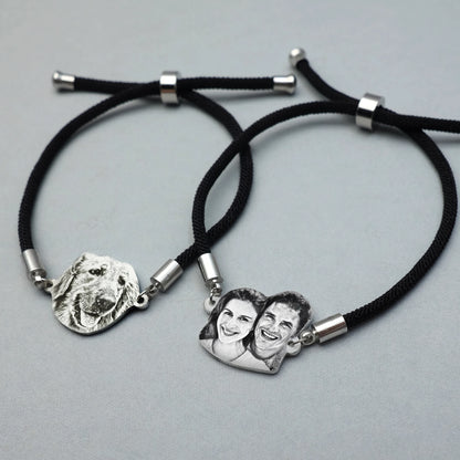 Photo charm bracelet