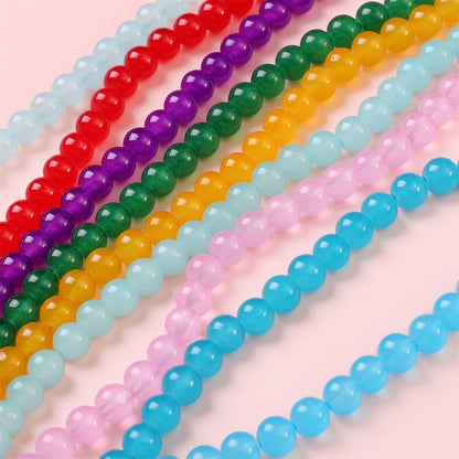 Round glass beads