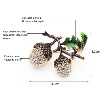 Acorn brooch - Jewelry Universe - Jewelry making