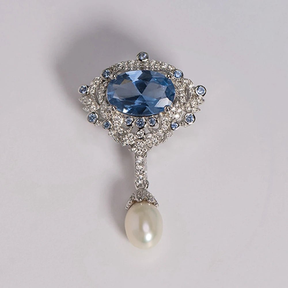 Aquamarine brooch - Jewelry Universe - Jewelry making