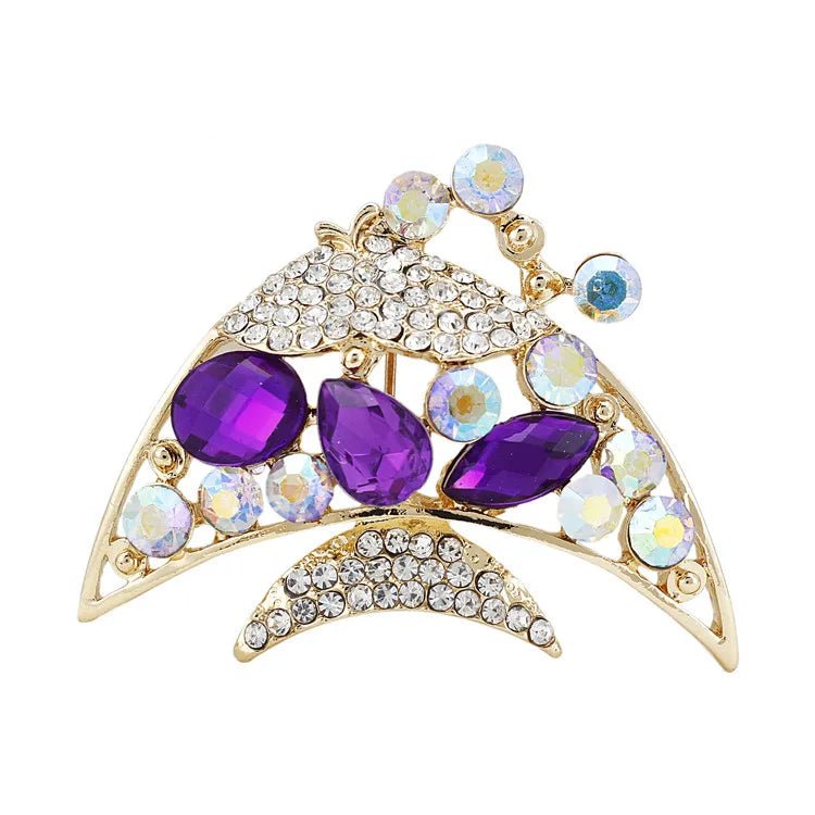 Brooch purple - Jewelry Universe - Jewelry making