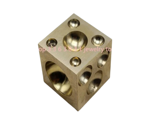 Brass dapping block