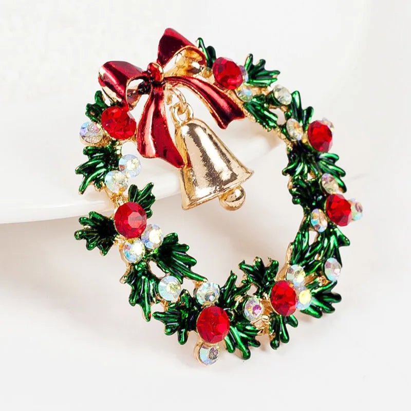 Christmas wreath brooch - Jewelry Universe - Jewelry making