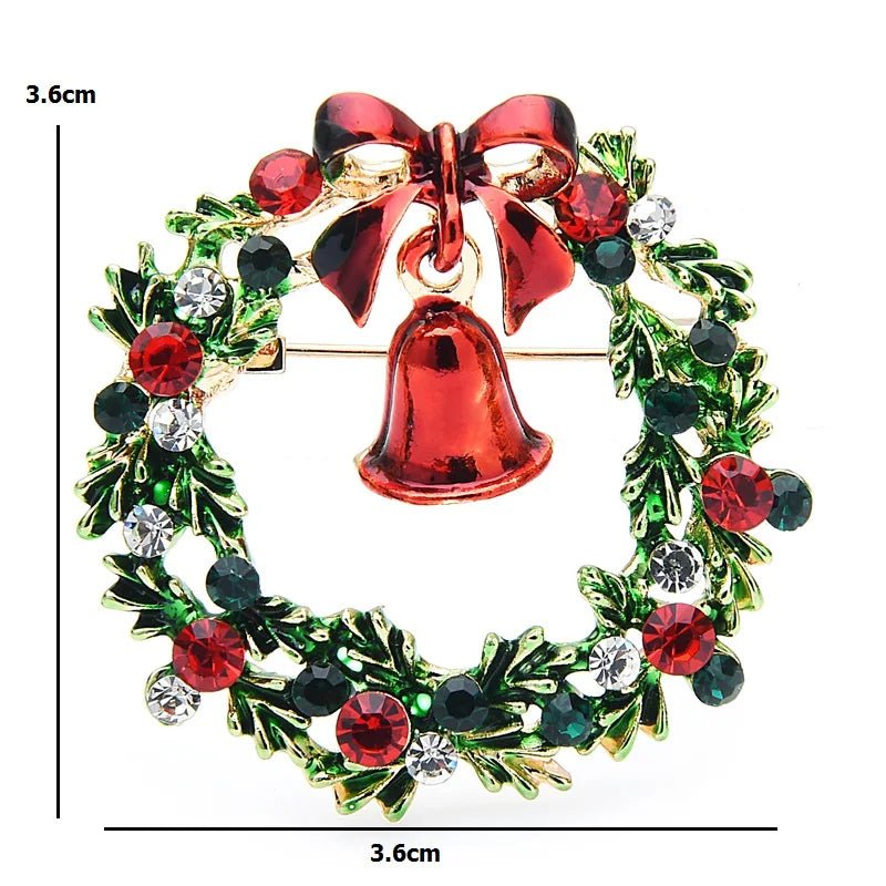 Christmas wreath brooch - Jewelry Universe - Jewelry making