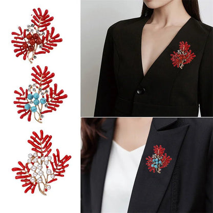 Coral brooch - Jewelry Universe - Jewelry making