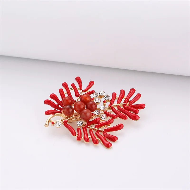 Coral brooch - Jewelry Universe - Jewelry making