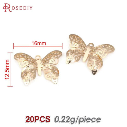 Gold butterfly pendant - Jewelry Universe - Jewelry making
