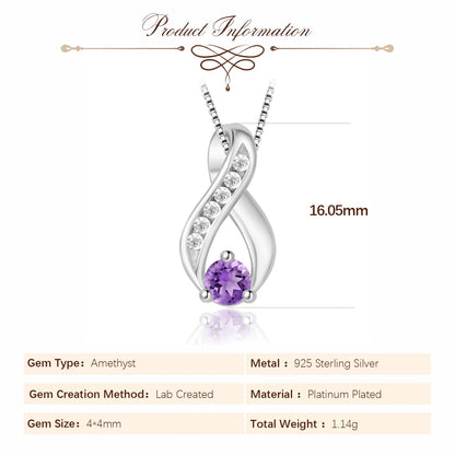 Infinity silver pendant - Jewelry Universe