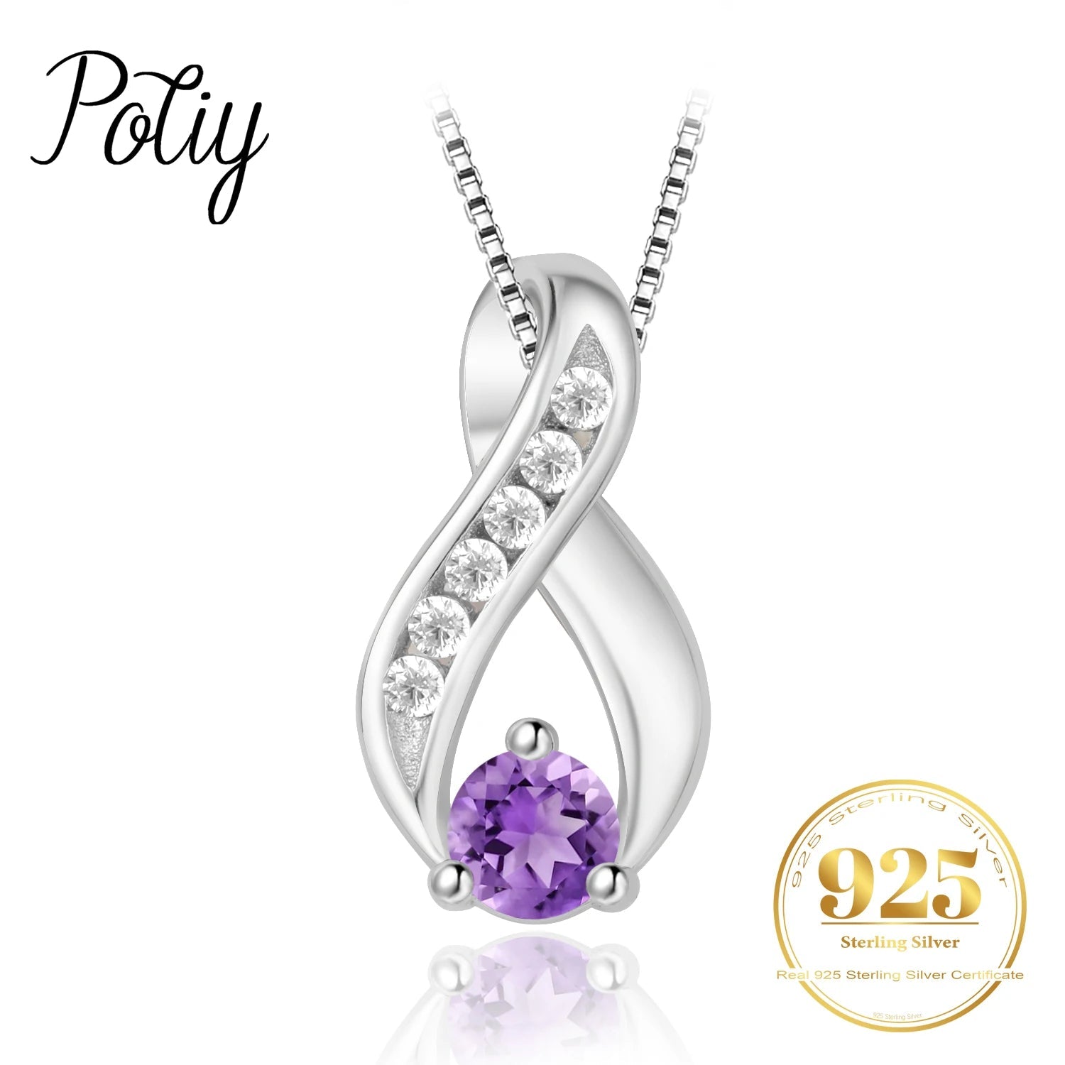 Infinity silver pendant - Jewelry Universe