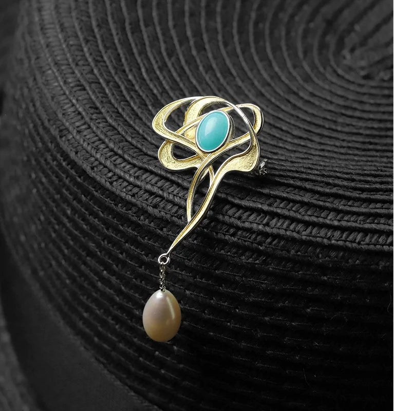Moonstone brooch - Jewelry Universe - Jewelry making