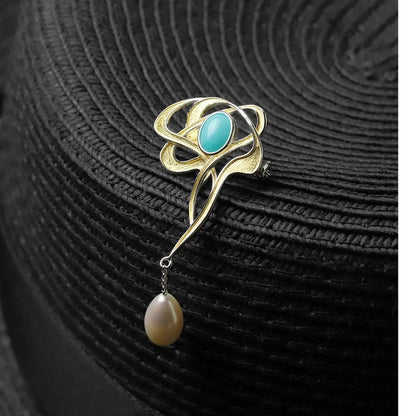 Moonstone brooch - Jewelry Universe - Jewelry making
