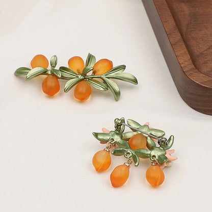 Orange brooch - Jewelry Universe