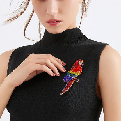 Parrot brooch - Jewelry Universe - Jewelry making