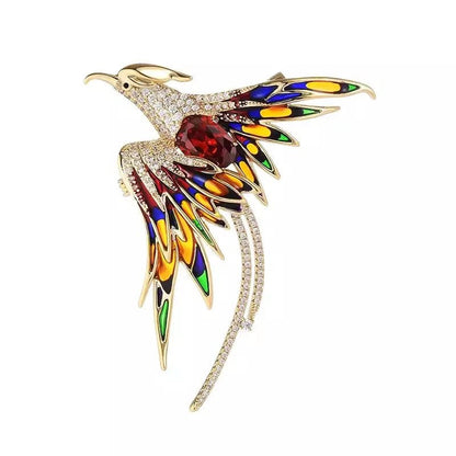 Phoenix bird brooch - Jewelry Universe - Jewelry making