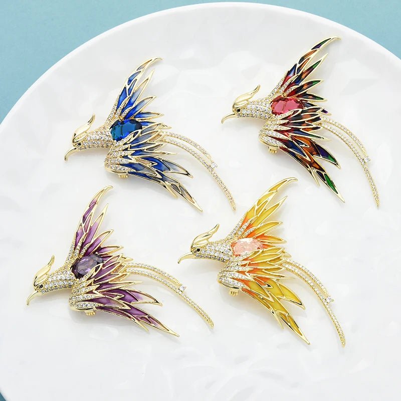 Phoenix bird brooch - Jewelry Universe - Jewelry making