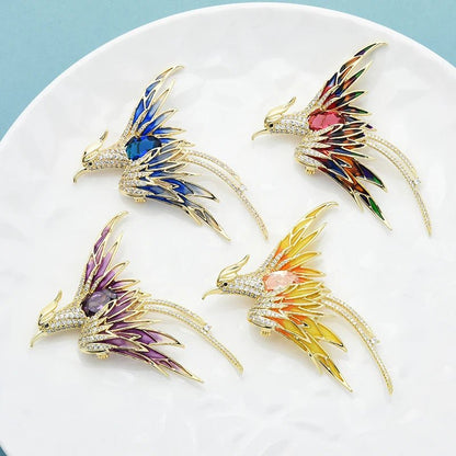 Phoenix bird brooch - Jewelry Universe - Jewelry making