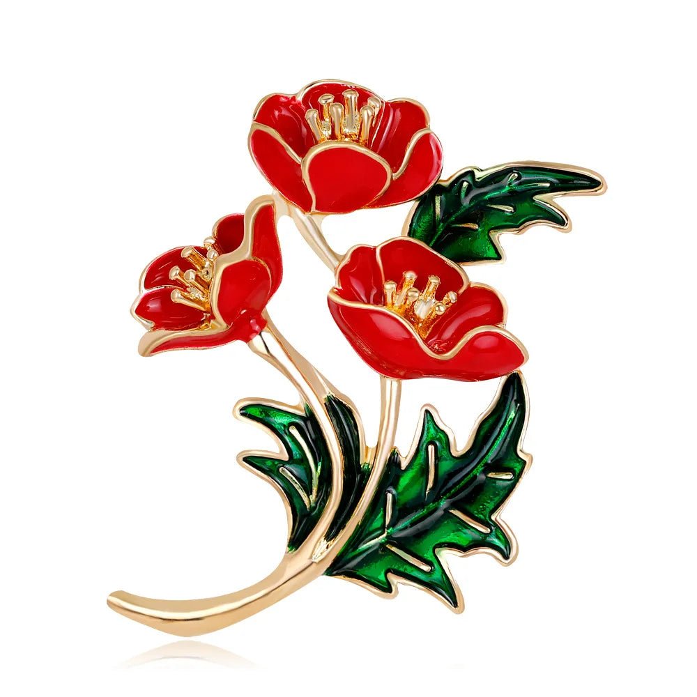 Poppy brooch - Jewelry Universe