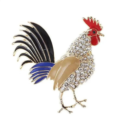 Rooster brooch - Jewelry Universe