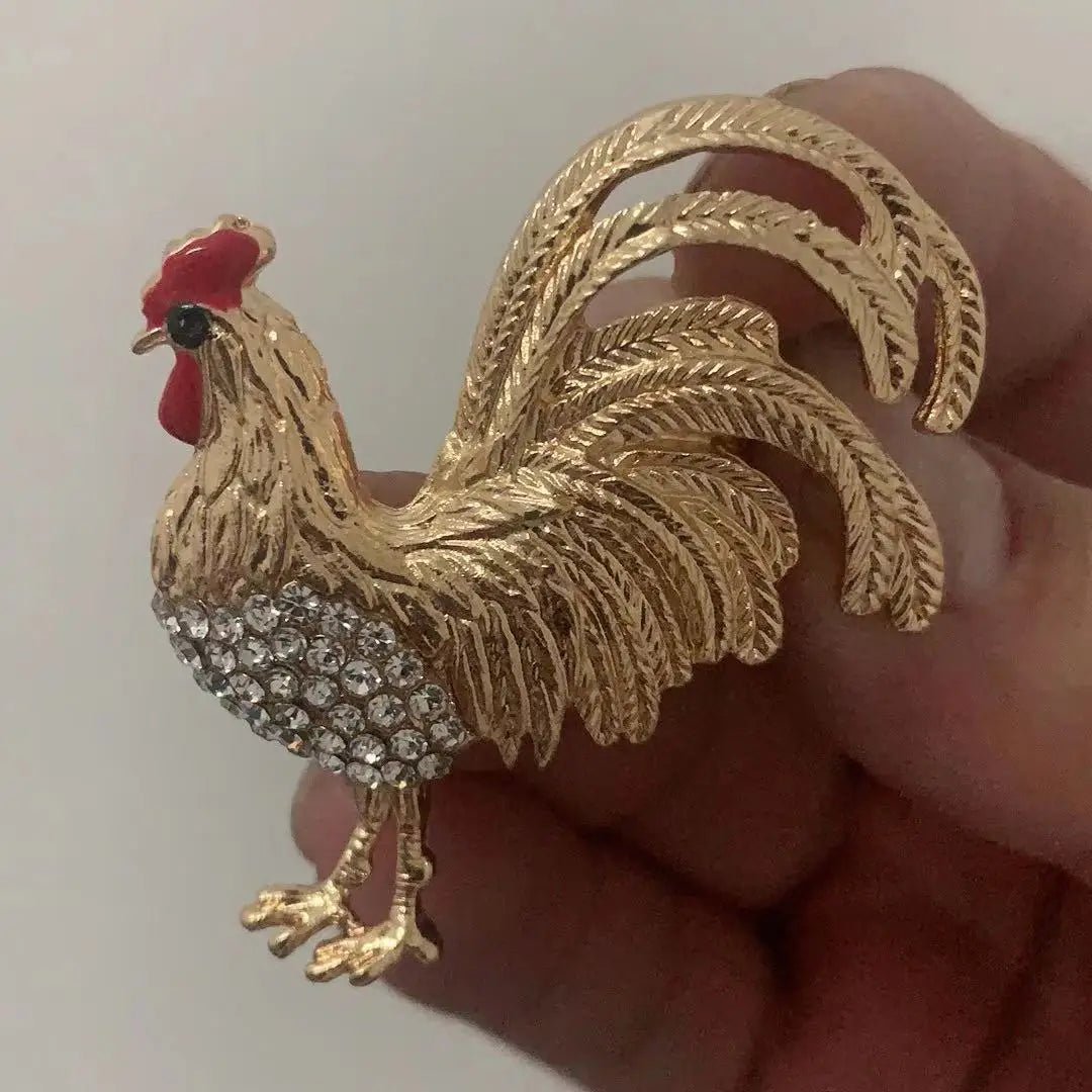 Rooster brooch - Jewelry Universe