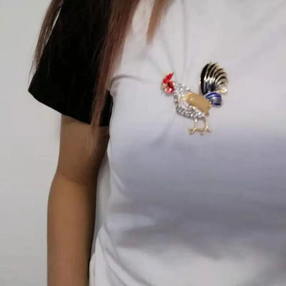 Rooster brooch - Jewelry Universe