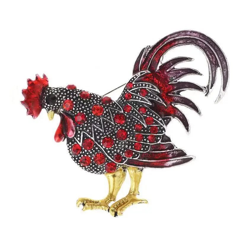 Rooster brooch - Jewelry Universe