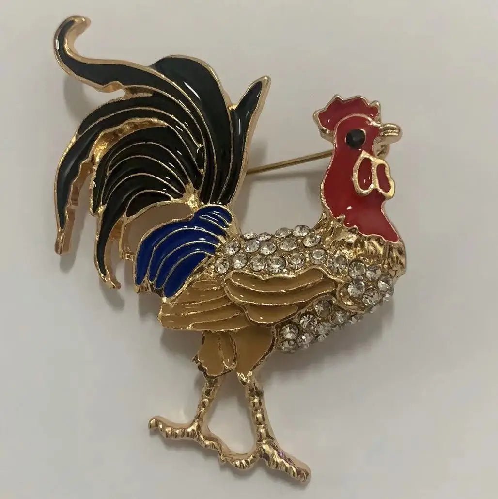Rooster brooch - Jewelry Universe