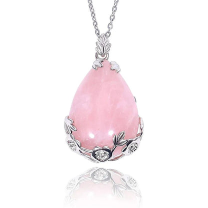 Rose quartz rose pendant - Jewelry Universe - Jewelry making