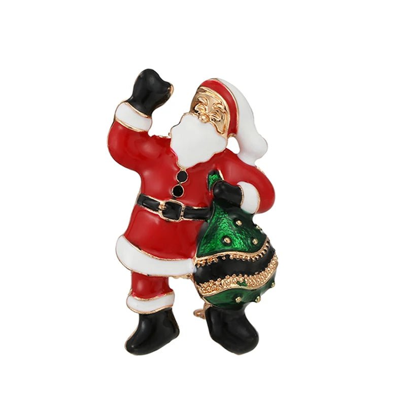 Santa claus brooch - Jewelry Universe