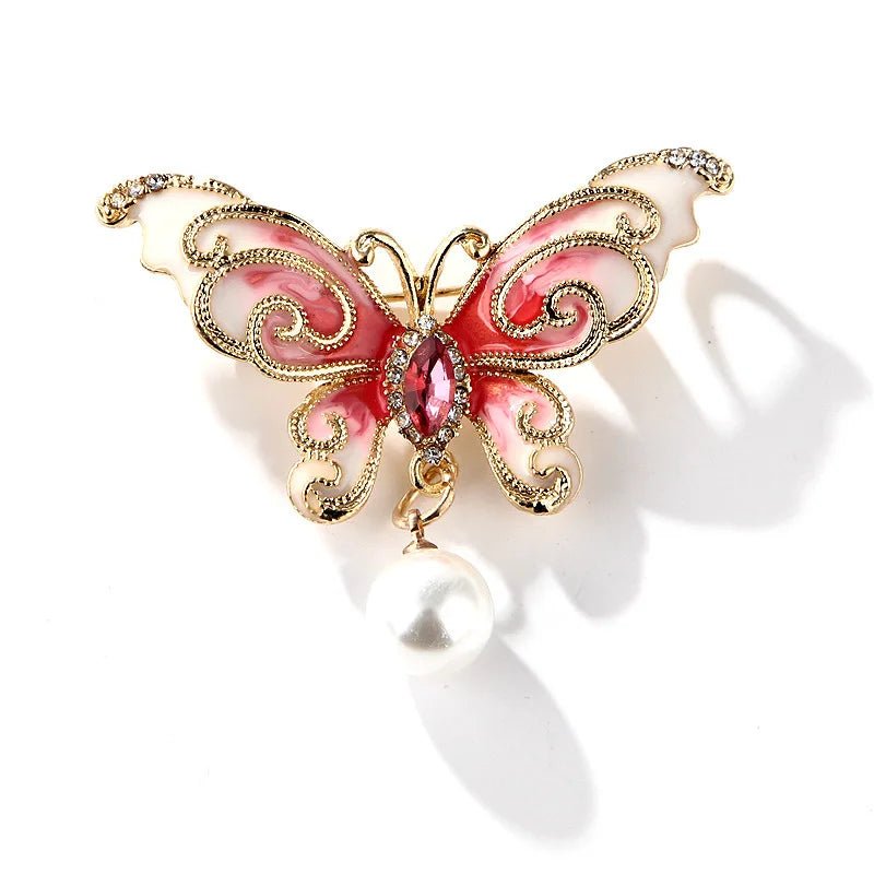 Vintage rhinestone butterfly brooch - Jewelry Universe