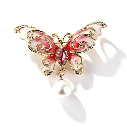Vintage rhinestone butterfly brooch - Jewelry Universe