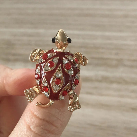 Vintage turtle brooch - Jewelry Universe