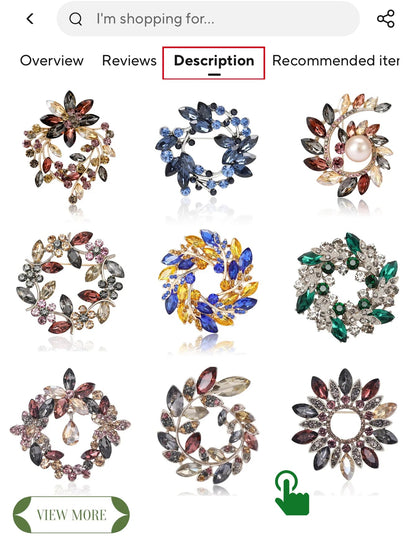 Wreath brooch - Jewelry Universe